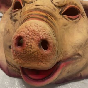 Pig head mask Halloween costume